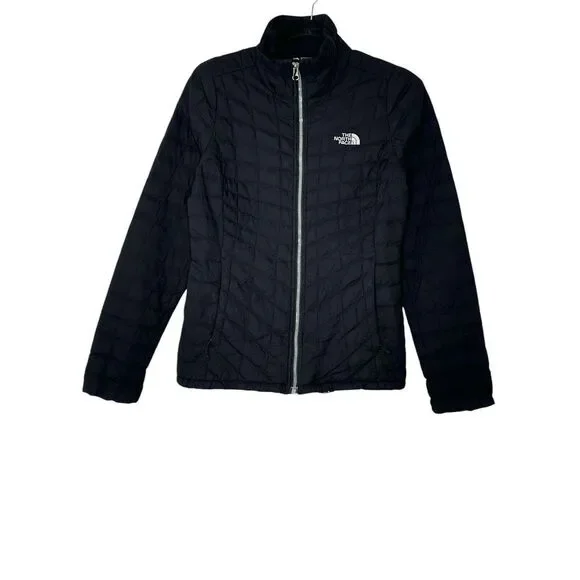 THE NORTH FACE Jacket Women XS Black Thermoball‎  Insulated Outdoor Athletic - Picture 2 of 11